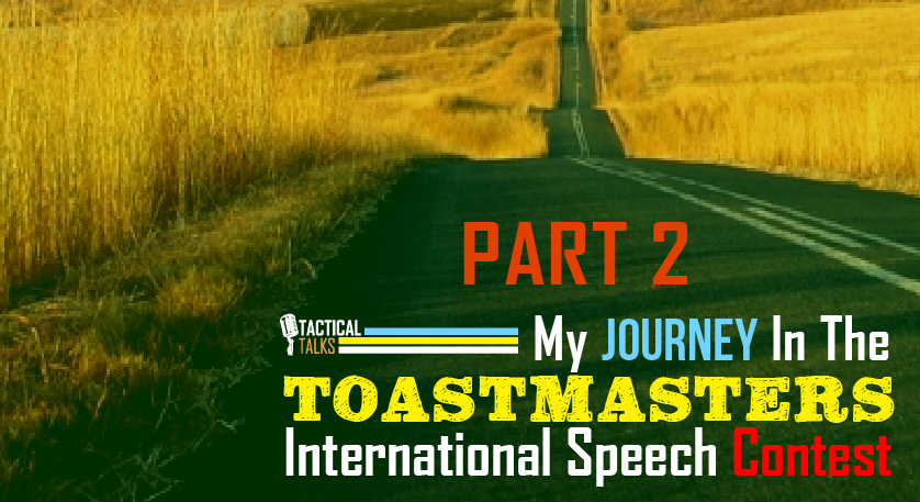 toastmasters public speaking tactical talks speech contest journey matt kramer